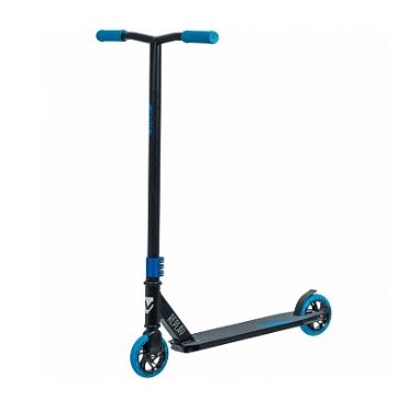 Самокат трюковый NOVATRACK REPLAY BL, PU колеса 120 мм с алюмин.ободом, Т-руль, алюмин.вилка,черно-