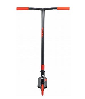 Самокат трюковый NOVATRACK REPLAY BL, PU колеса 120 мм с алюмин.ободом, Т-руль, алюмин.вилка,черно-к