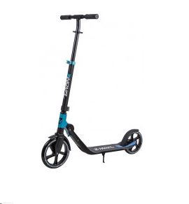 Самокат городской NOVATRACK DEFT алюм., амортизатор, колеса 230*200 мм PU, черный