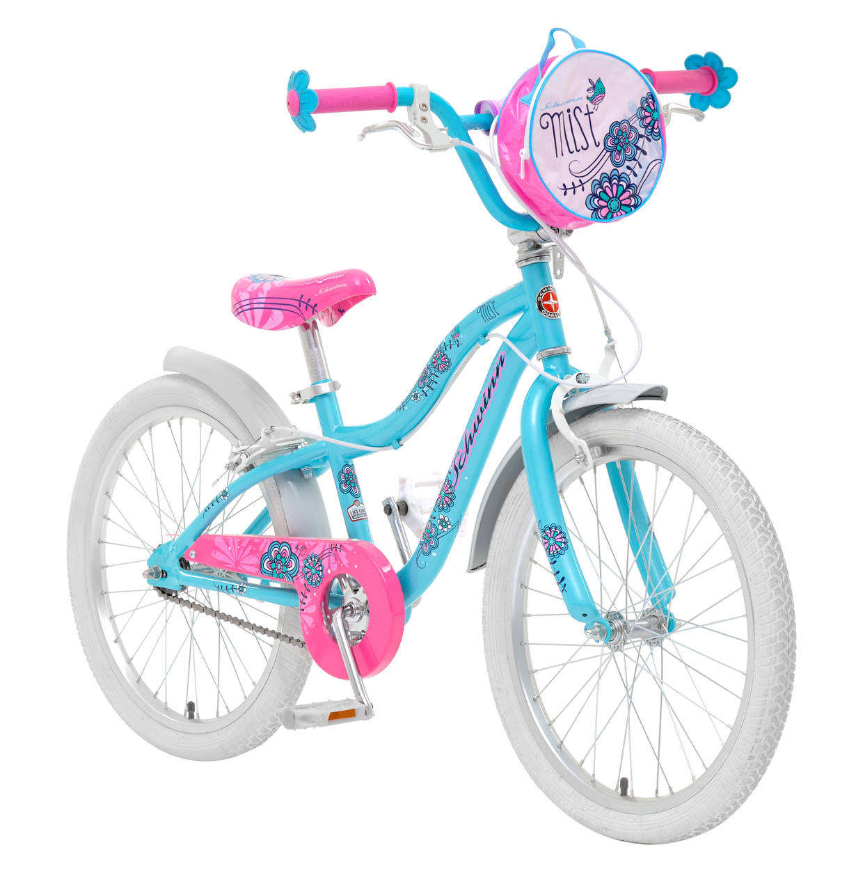 Велосипед Schwinn 2018 Mist 20" light blue + крылья