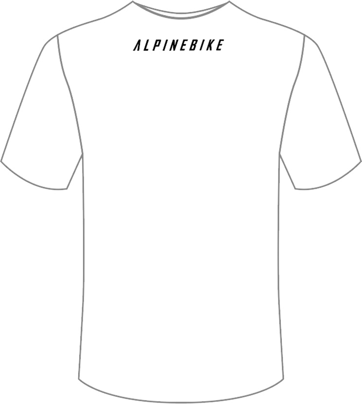Футболка ALPINEBIKE белая