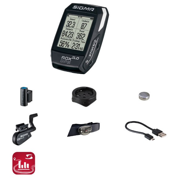 Велокомпьютер SIGMA ROX 11.0 GPS BLACK SET