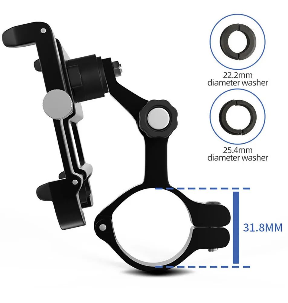 Держатель телефона STG B-731, алюминий, черный