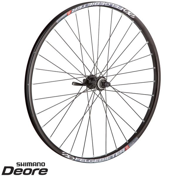 Колесо 26" переднее(без резины), двустенный пистон алюм.обод 32 отв., втулка Shimano HB-M615