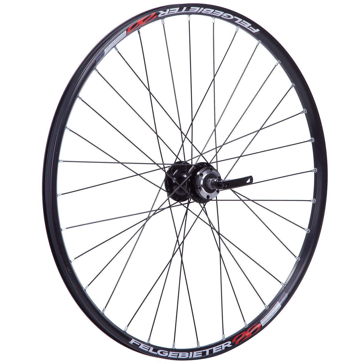 Колесо 26" переднее двой.пист .обод под disc 32 отв, втулка SF B27F аллюм, экс-к, пром подшип.