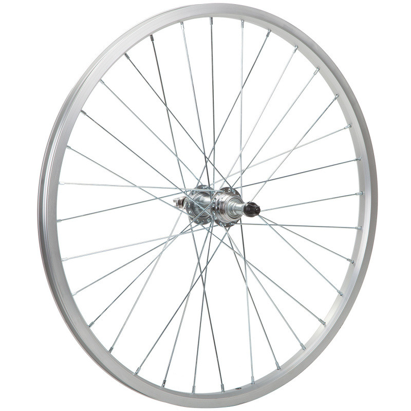 Колесо 24" заднее, один.обод под v-brake 32 отв, втулка SF-A09R сталь,экс-к, насып подшип. Под треще