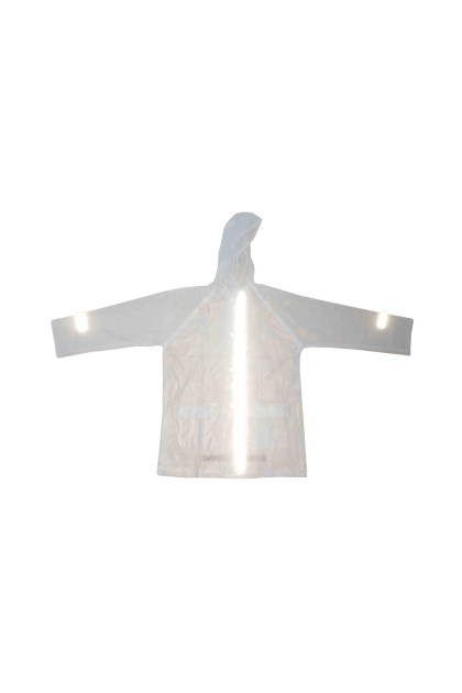 Дождевик ПВХ III-поколения со светоотражателями, прозрачный