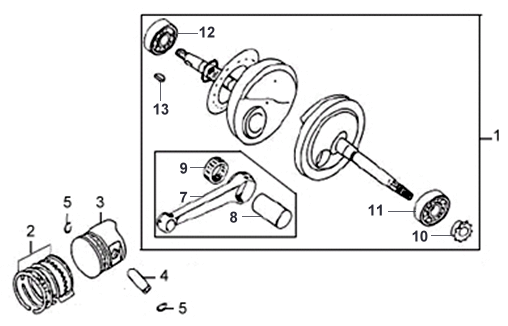 КОЛЕНВАЛ ПОРШЕНЬ КОЛЬЦА
