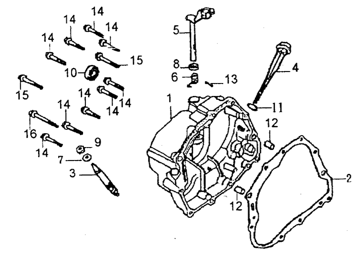 Правая крышка картера