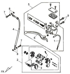 Передний тормоз