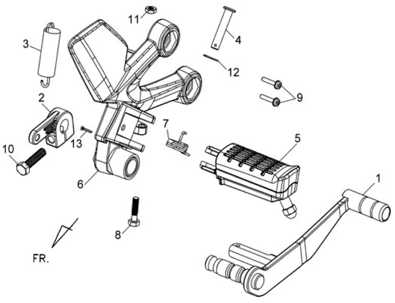 Педаль тормоза