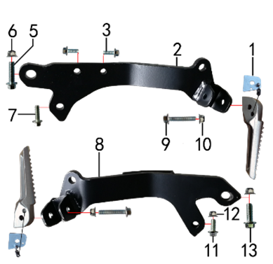 Подбор запчастей Подножки пассажирские Z6Y (101280018) Z6Y BSE