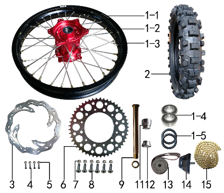 Колесо заднее