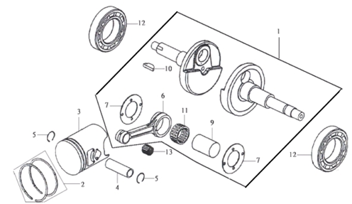 Коленвал / Поршень