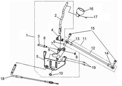 Тяга механизма КПП