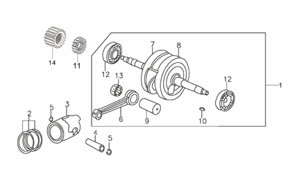 Коленвал / поршень