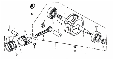 Коленвал / поршень