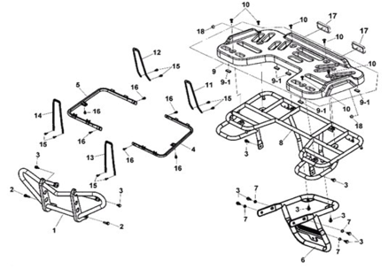 Бампер и подножки