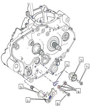 Привод копирного вала