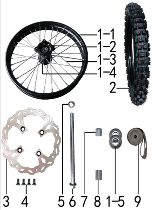 Переднее колесо