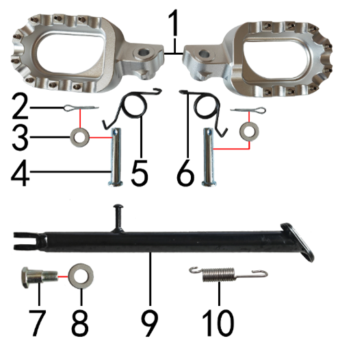 Подставка и подножки
