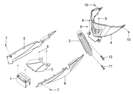 Нижняя облицовка / Амортизатор