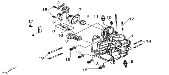 Подбор запчастей Цилиндр Двигатель MaxSYM 600 (LX60A2) MaxSYM 600 SYM