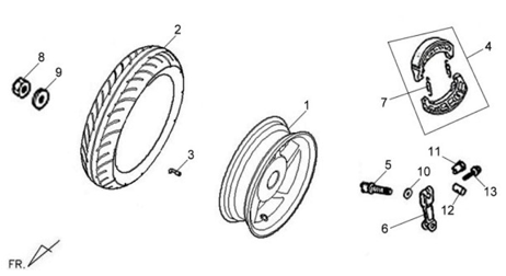 Заднее колесо