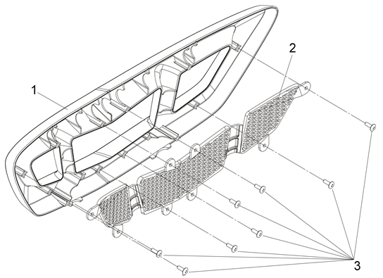 Крышка переднего бампера