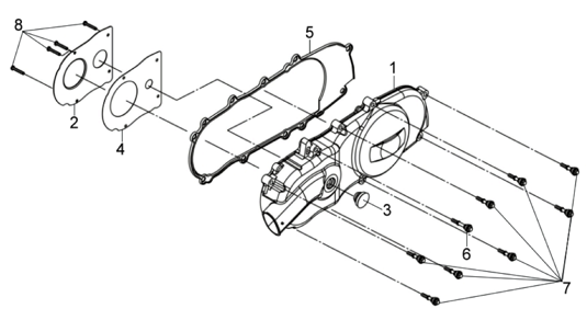 Крышка вариатора