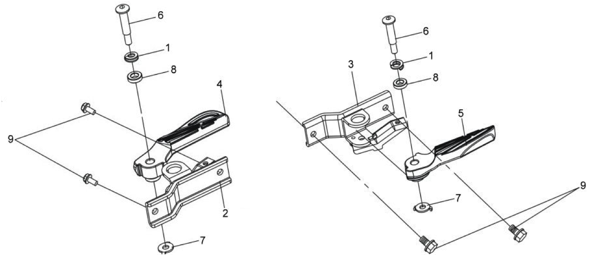 Подножки пассажирские