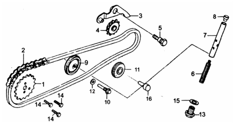 Натяжитель цепи ГРМ
