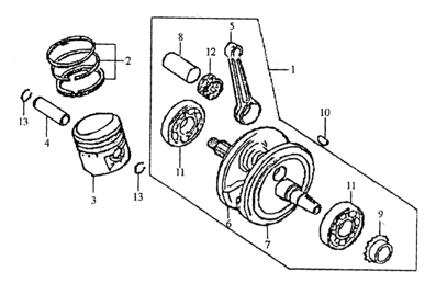 Коленвал / поршень