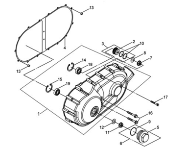 Крышка вариатора