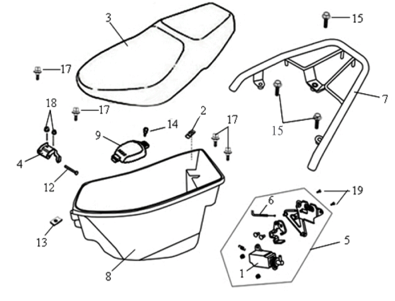 Сидение / Багажник