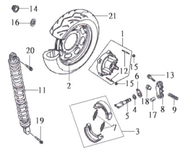 Заднее колесо