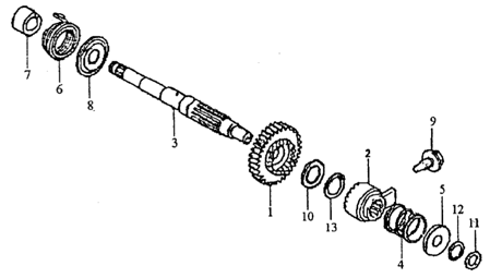 Вал стартера