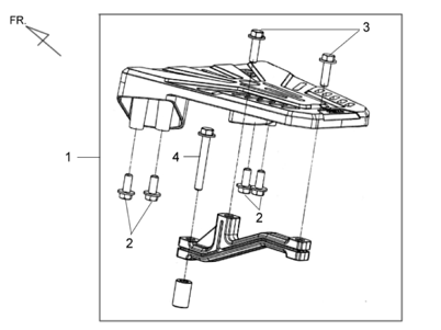 Площадка багажника под кофр (опционально)