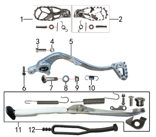 Подставка и подножки