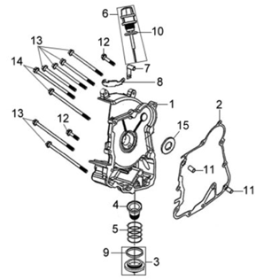 Правая крышка картера