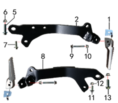 Подножки пассажирские