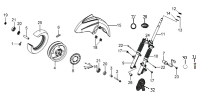 Колесо переднее / Траверса