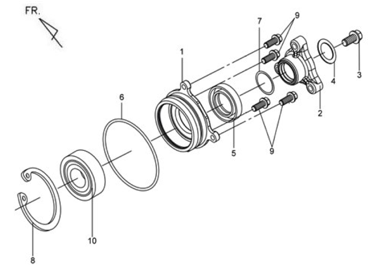 Муфта заднего редуктора