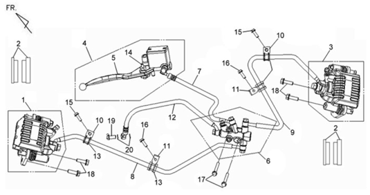 Передние тормоза