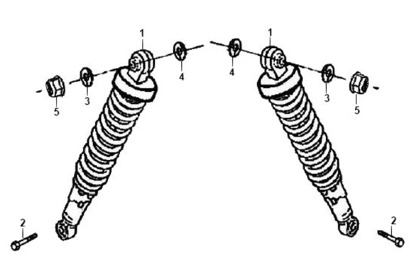 Задние амортизаторы