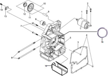 Правая половина картера