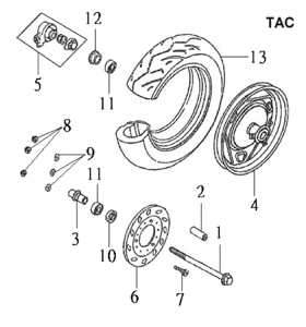 Переднее колесо