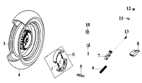 Заднее колесо