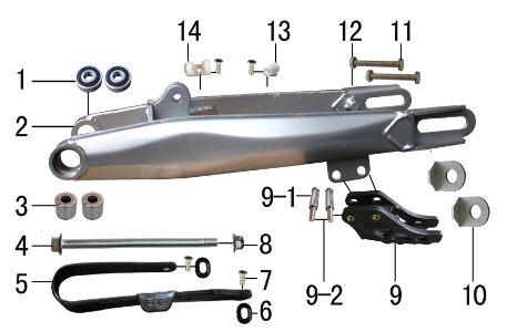 Подбор запчастей Маятник EX 125E (до 2020) EX 125E BSE