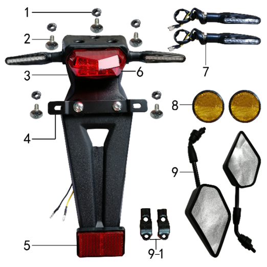 Световая сигнализация и зеркала